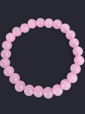 Light Pink Glass Bead Bracelet
